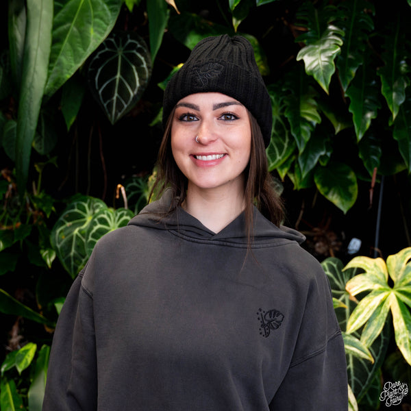 Rare Plant Fairy ® Sustainable Hoodie In Faded Black